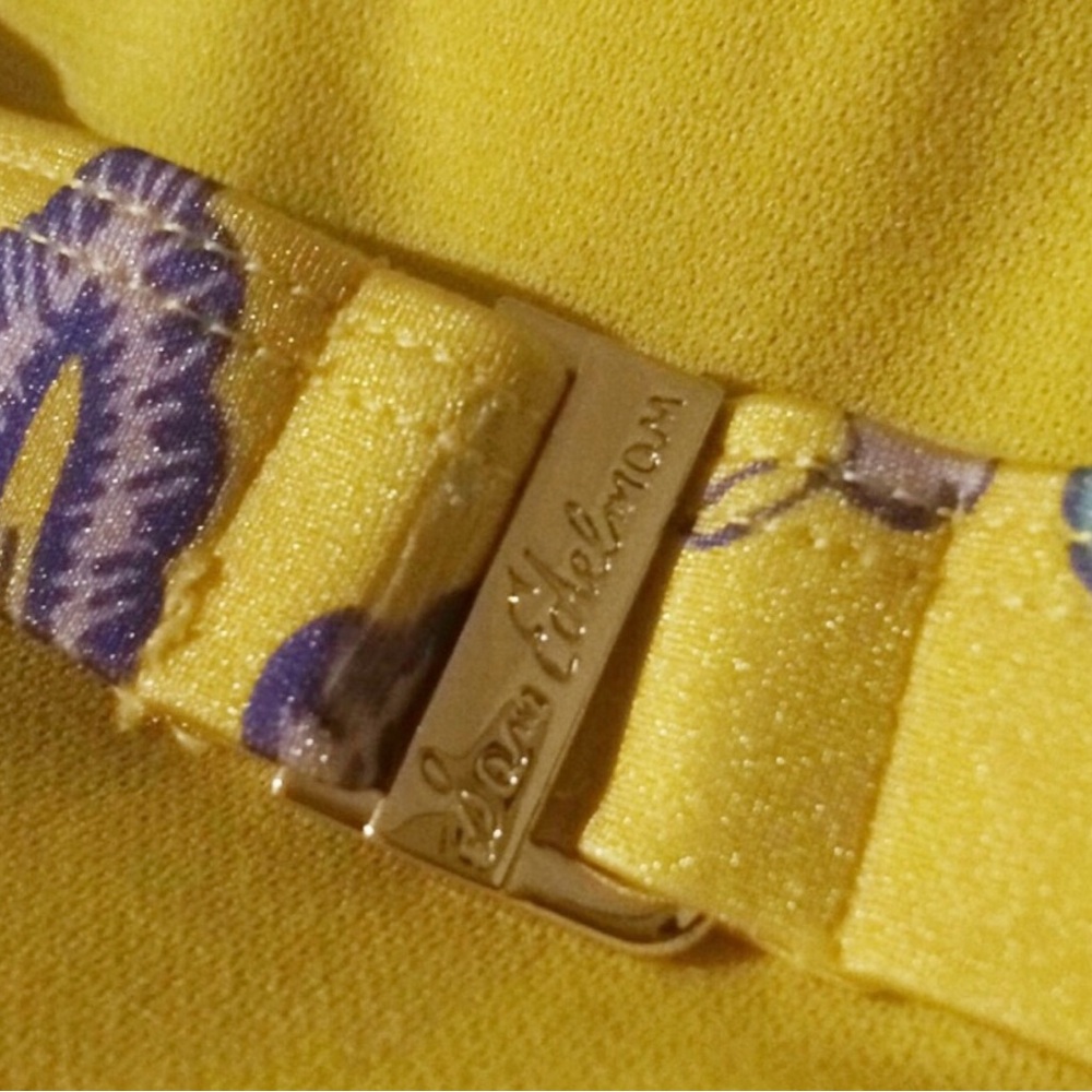 Sam Edelman Yellow Flora Monokini size Large, NWT! - Picture 4 of 14